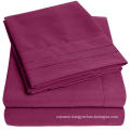 China Supplier for Home High Quality Super Soft 1800 Thread Count 4PCS Bed Sheet Set